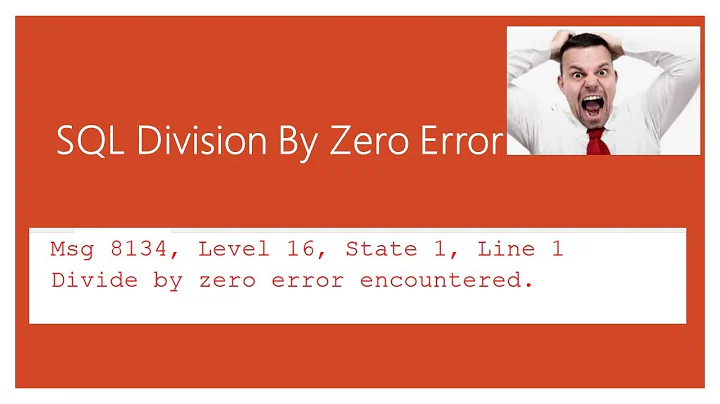 sql division by zero error