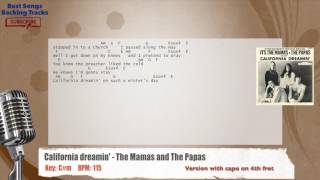Video thumbnail of "🎙 California Dreamin' - The Mamas & The Papas Vocal Backing Track with chords and lyrics"