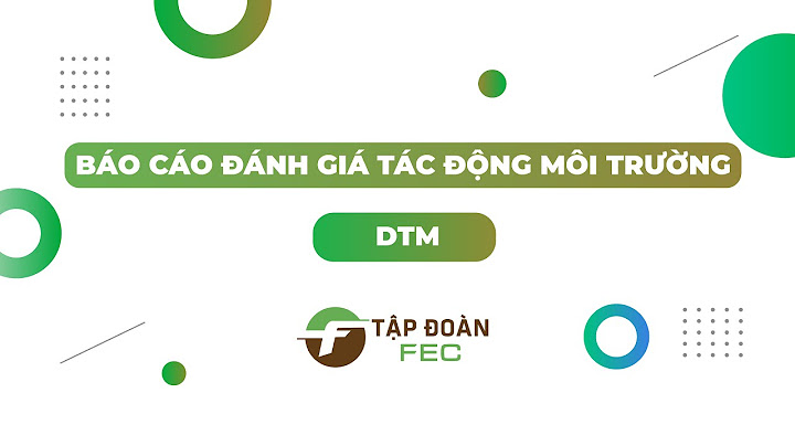 Báo cáo đánh giá tác động môi trường dtm