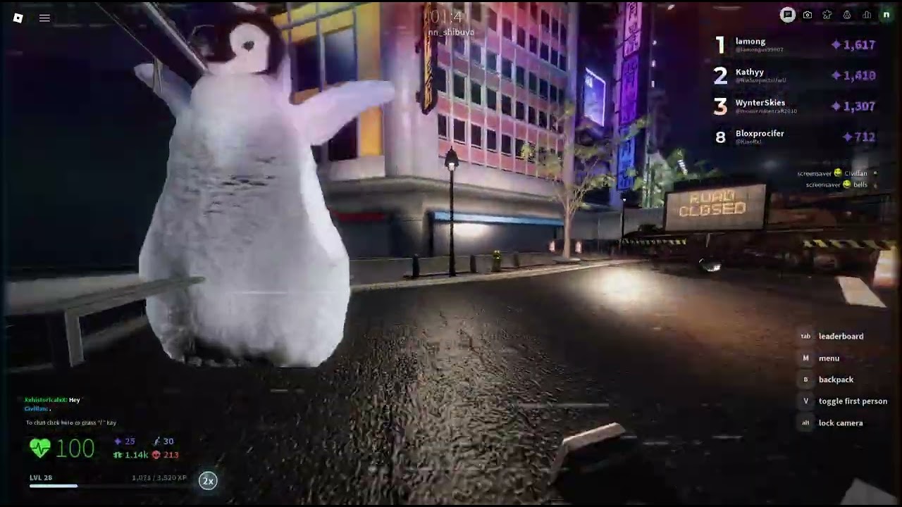 Running from nico, next, bots.