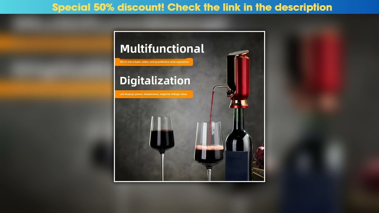 Best Seller Electric Red Wine Decanter Fast Household Wine Divider  Red Wine Preservation Function•