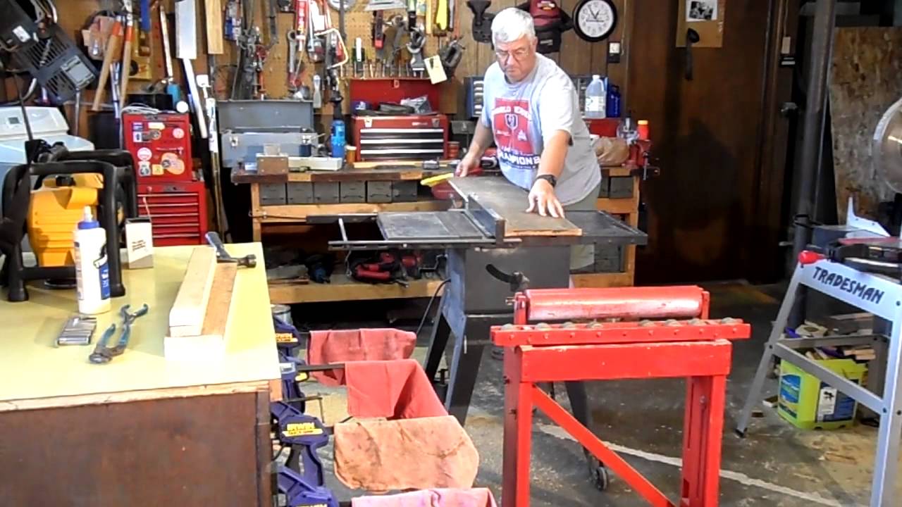 Homemade Table Saw Roller Extension Stand YouTube