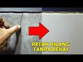 Cara menambal tembok retak kuat tanpa bekas