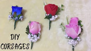 4 DIY Jamaican Style Corsages| How to make a Corsage| Graduation Corsages| Boutonnière| Bottonhole