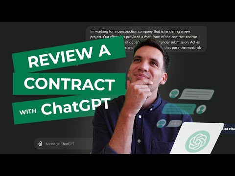 Use ChatGPT to review your next construction contract FAST