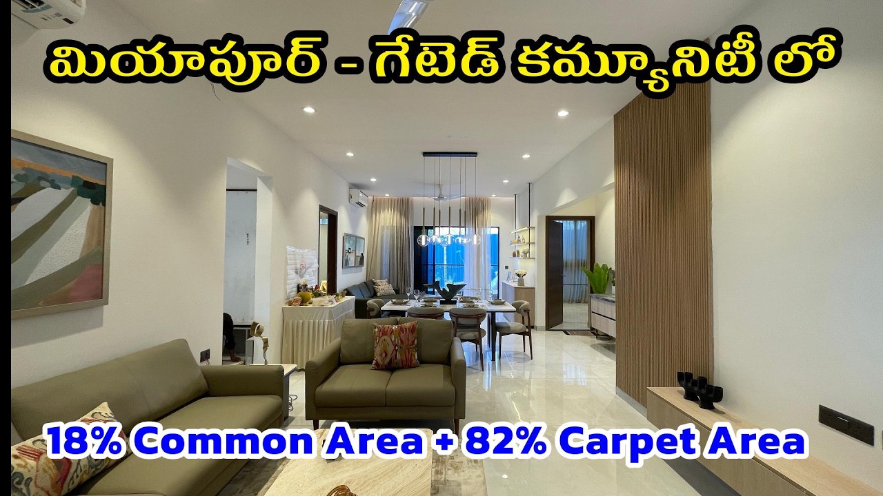 📞9515799189- Low density + High Greenery Gated Community Flats For Sale in Miyapur Hyderabad