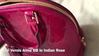 Vlog: Louis Vuitton Vernis Alma BB, Pink Cardigan, Ruffle Blouse