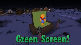 How to make a GREEN SCREEN in Minecraft!