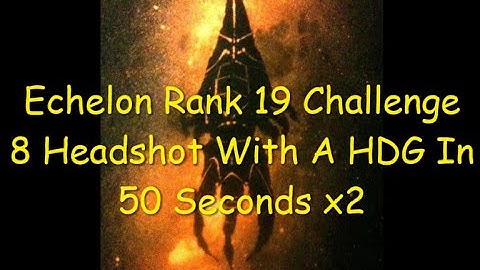 Ghost Recon Breakpoint Echelon Rank 19 Challenge 8 Headshots In 50 Seconds With A HDG