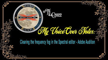 My VoiceOver Notes: Refining The Spectral Editor Display / Adobe Audition
