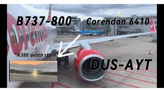 Dusseldorf🇩🇪 - Antalya🇹🇷 | Corendon | Boeing B737-8HX | XC6410 | Trip report #1