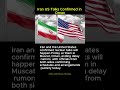 Iran US Talks Confirmed in Oman #iran #usa #irantalks #ustalks #muscat #oman