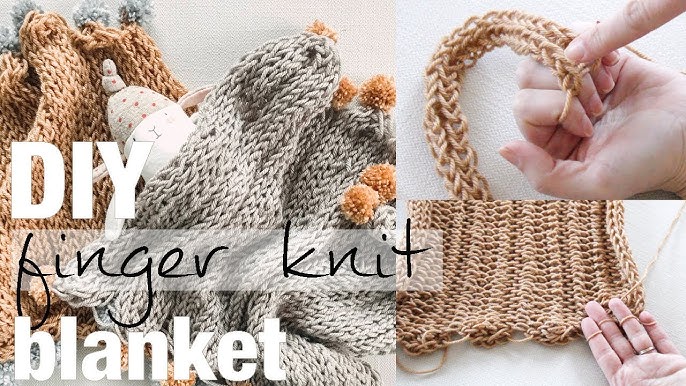 🌹 How to turn Thin Yarn to Chunky Yarn, Finger Knitting, थिन यार्न टू  चंकी यार्न