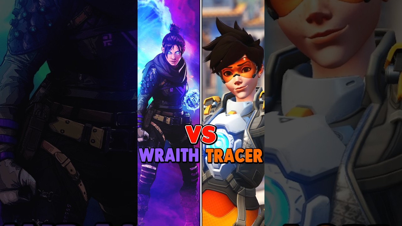 TRACER d'OVERWATCH vs WRAITH d'APEX LEGENDS