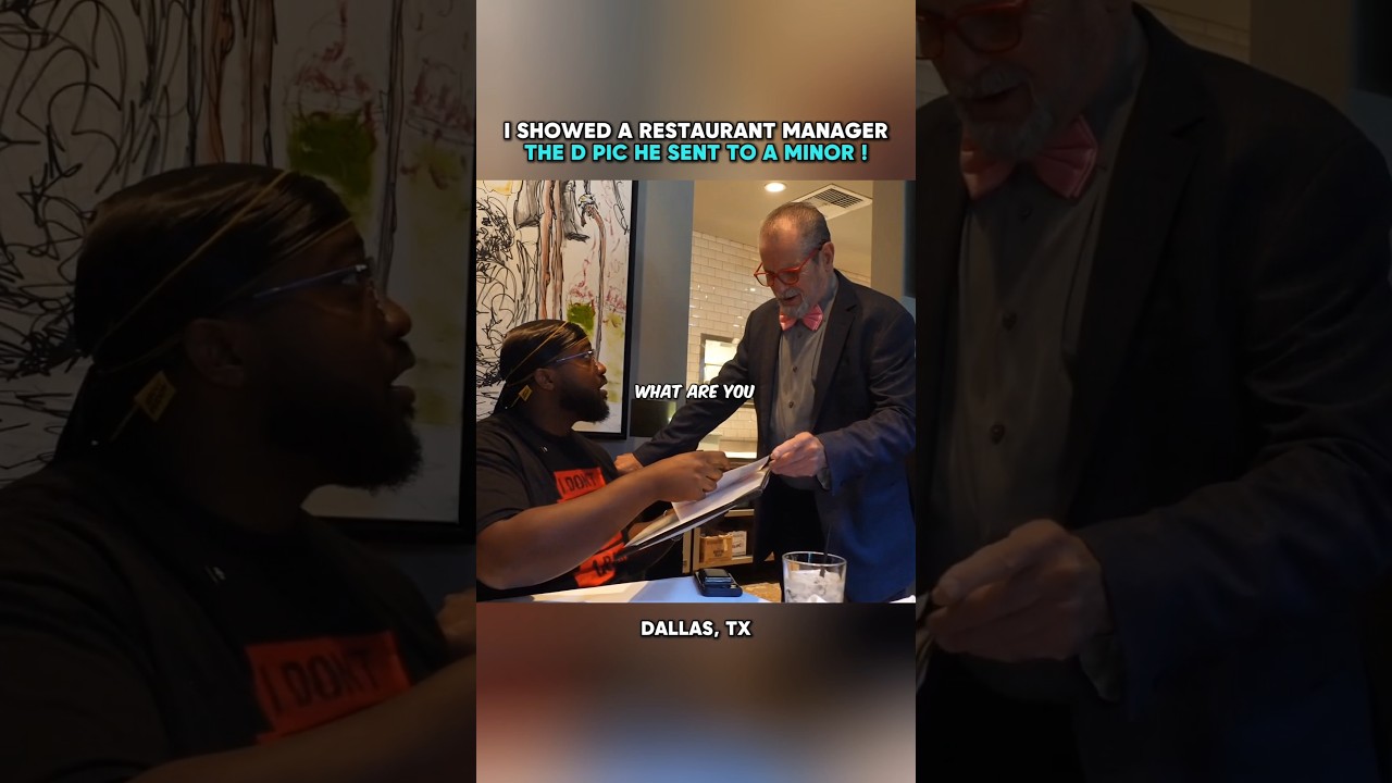 I showed a restaurant manager the D pic he sent to a minor 🚨 #jidion #edpwatch