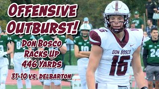 Don Bosco 31 Delbarton 10 | SFC Week 6 | Ironmen Rack up 446 Yards!
