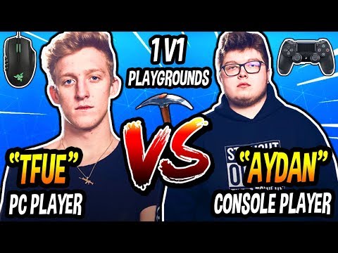 TFUE VS GHOST AYDAN 1v1 Playgrounds - Best PC Player VS Best Console Player! (CRAZY BUILD BATTLES!)