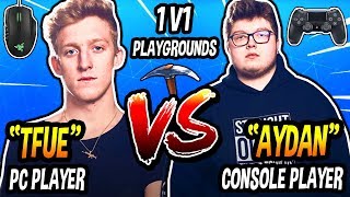 TFUE VS GHOST AYDAN 1v1 Playgrounds - Best PC Player VS Best Console Player (CRAZY BUILD BATTLES)