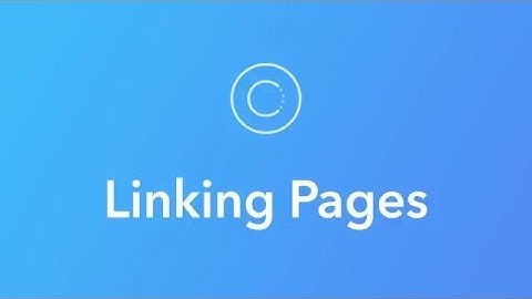Ionic Creator Tutorials // Linking Pages