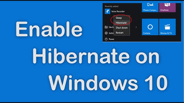 How to add Hibernate option to the Start Menu in Windows 10