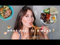 what i eat in a week!! (realistic + busy week) 🍜