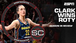 CAITLIN CLARK WINS WNBA ROOKIE OF THE YEAR 🔥 Best moments of her first season 🏀 | SportsCenter