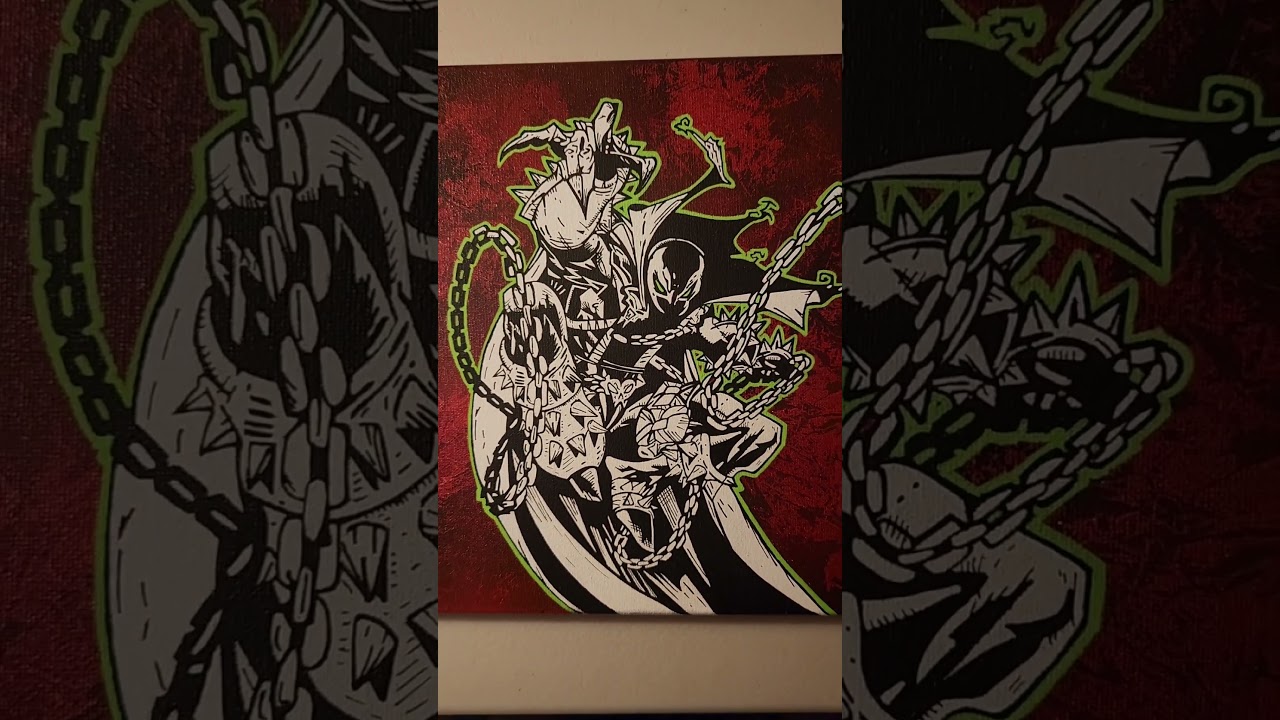 Spawn Fan Art Posca Painting ⛓️⛓️ 