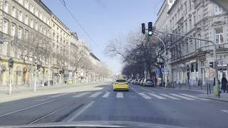 Driving In Budapest A Nagykörút Boráros Tér - Nyugati Tér 2026 Februárjában