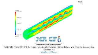 Fluid Flow Around a Wavy Tape in a Tube, ANSYS Fluent CFD Simulation Training