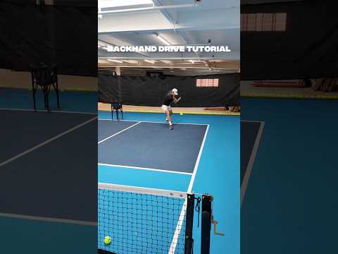 The PERFECT Two-Handed Backhand Drive in Pickleball (3 Simple Steps) ⚡️ #pickleball #pickleballtips