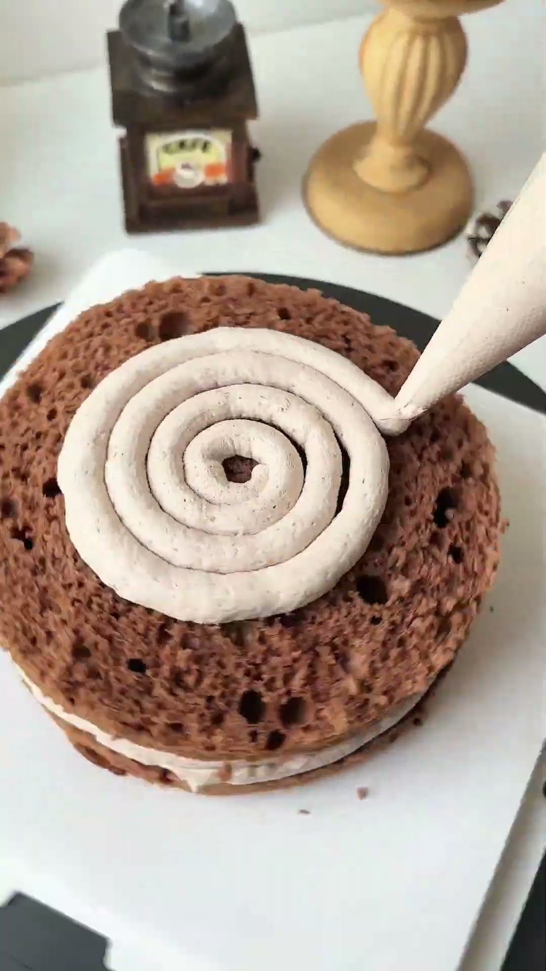 Immersive | Making Chocolate Violent Bear Cake Chocolate Cake Bakers' Daily Life Popular Cake
