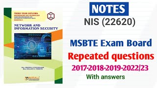 22620 NIS exam notes | repeated questions with answers | MSBTE board exam NIS subject basic notes