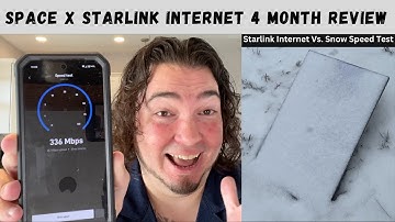 SpaceX Starlink Internet 4 Month Review & Snow Melt Test!