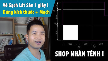 Cách vẽ gạch lát sàn nhanh đúng kích gạch và mạch trong AutoCAD ứng dụng vẽ Shop Drawing