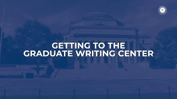 Virtual Campus Tour: Getting to the Graduate Writing Center (GWC)