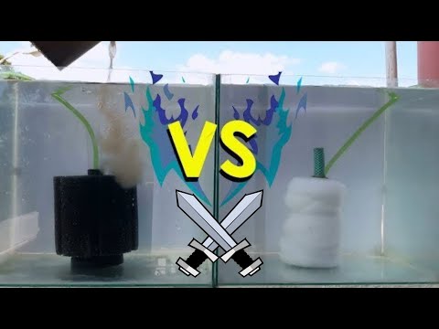 Sponge filter vs DIY: Sponge filter! Efficiency test? - YouTube