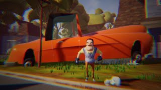 I GROW my Neighbor Car and Stuff STILL I FELL INTO THE BASEMENT - Hello Neighbor Mod