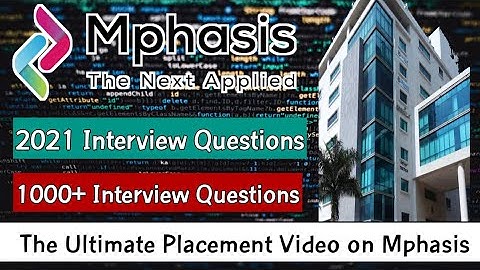 Mphasis Interview Questions 2021 | Mphasis Technical Rounds Questions | Mphasis Interview 1000+ ques
