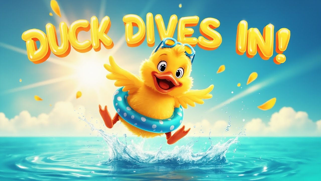 Duck Dives In 🐥💦 | Kids Song About Courage!
