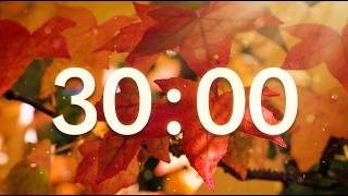 30 Minute Fall Timer with Relaxing Music for Classroom 🍁