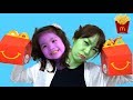 엄마 요리는 맛없어!! 맥도날드 해피밀 만들어먹기 햄버거 코카콜라 감자튀김 Mcdonald Play