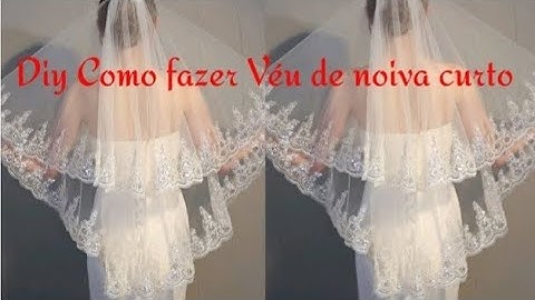 ✅️DIY Como fazer  Véu de Noiva Curto_Bridal Veil_Costura passo a passo p iniciantes Gisleide Novelo