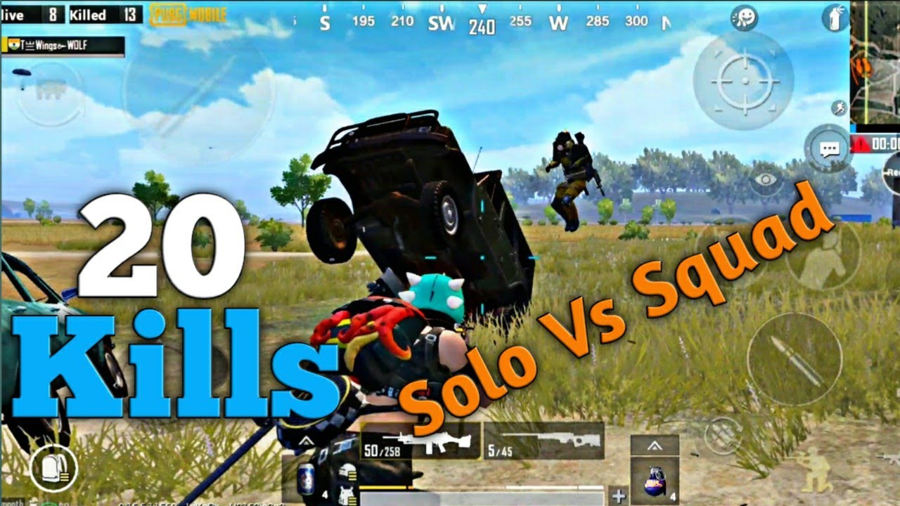 SOLO vs SQUAD 20KILLS | PUBG MOBILE - YouTube