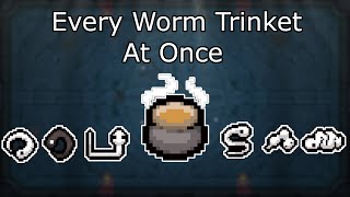 EVERY WORM TRINKET AT ONCE   SYNERGIES (The Binding of Isaac: Repentance)