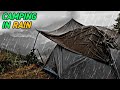 Solo camping in rain weather  camping in india  annucamping