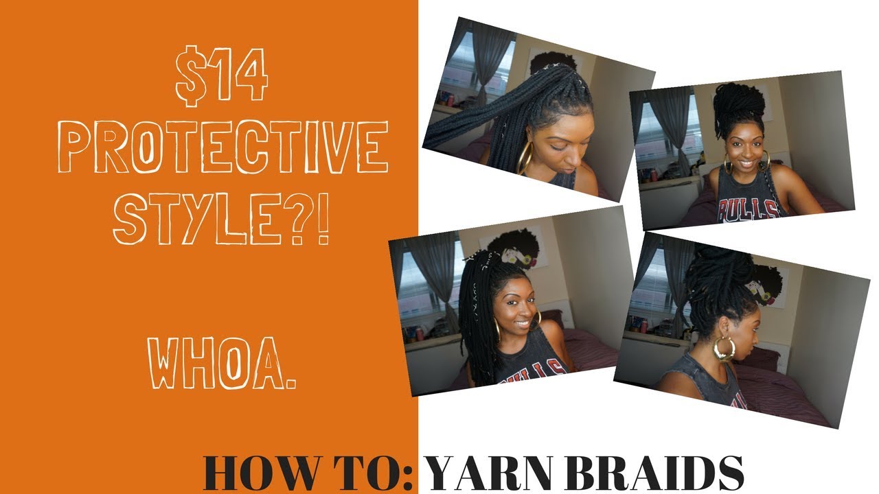HOW TO Yarn Braids Protective Style 14 HAIRSTYLE?! WHOA. YouTube