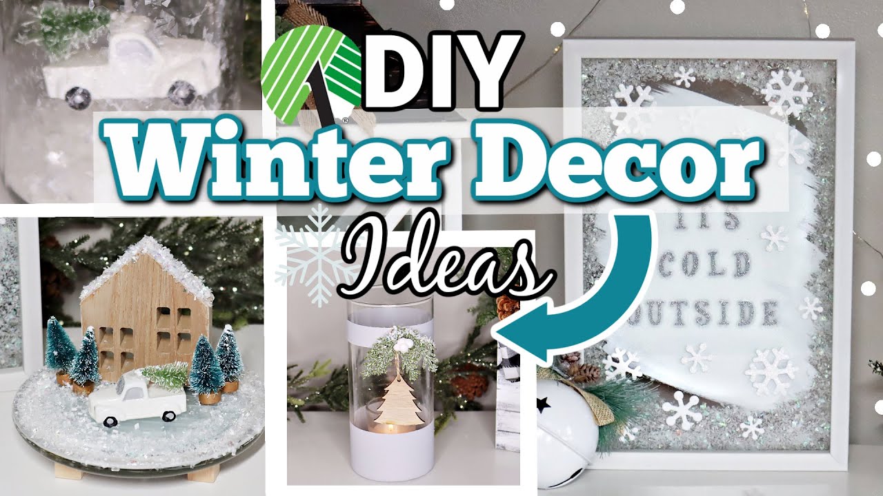 15 DIY DOLLAR TREE WINTER DECOR IDEAS  DIY DOLLAR TREE CHRISTMAS DECOR 