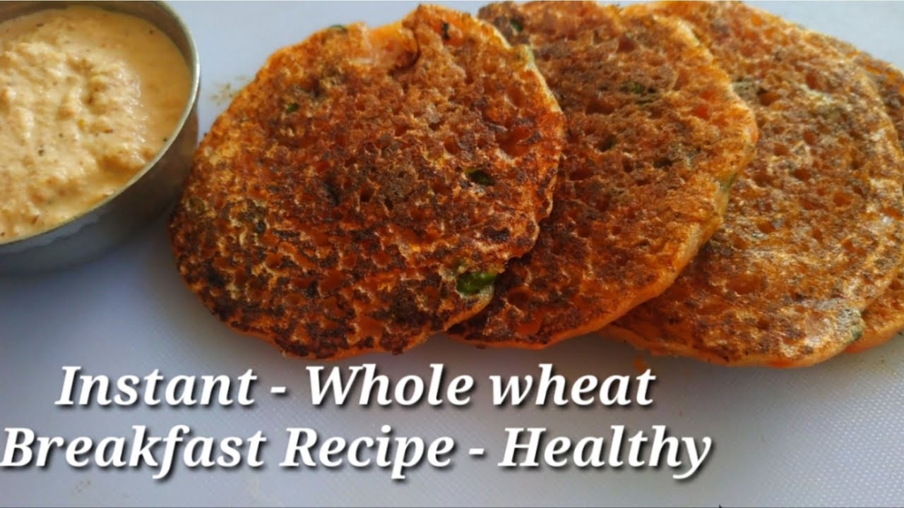 Instant Wheat Flour Breakfast Recipe/lockdown breakfast recipe | Healthy and Tasty channel