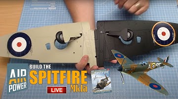 Build the Spitfire Mk1a LIVE - Part 33 - Fitting the Underside Starboard Wing