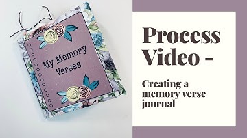 Process Video - Memory Verse journal - MyHappySpace #biblejournaling #biblejournalingcommunity